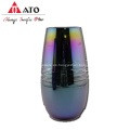 Jarrón de vidrio ATO con jarrón de vidrio de color electrochado